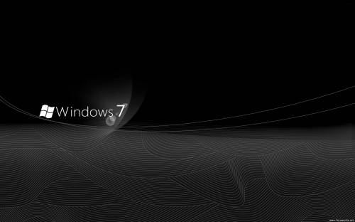 Windows 7 - черно-белый фон