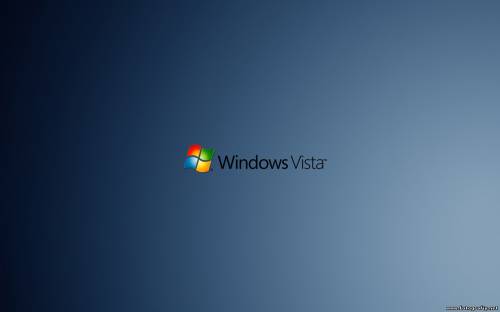 Windows Vista - темно синий фон