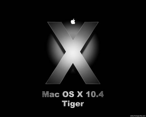 Mac OS - черный фон