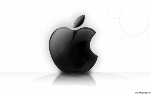 Логотип Apple на белом фоне