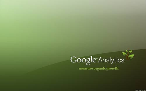 Google Analytics - зеленый фон