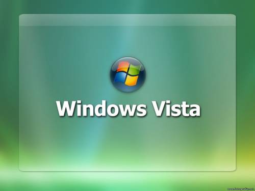 Windows Vista - зеленый фон