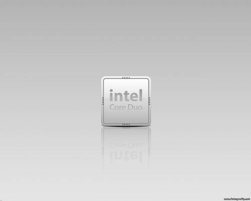 Intel - серый фон