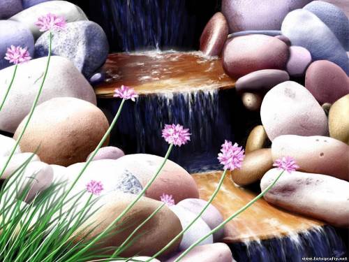 3D маленький водопадик