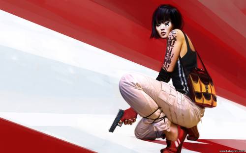 Главный герой игры Mirrors Edge