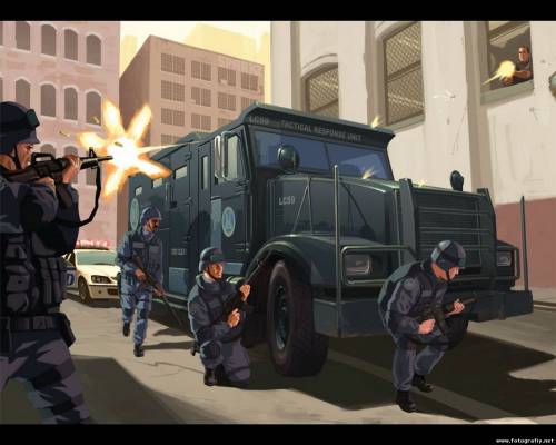 Спецназ из игры GTA4