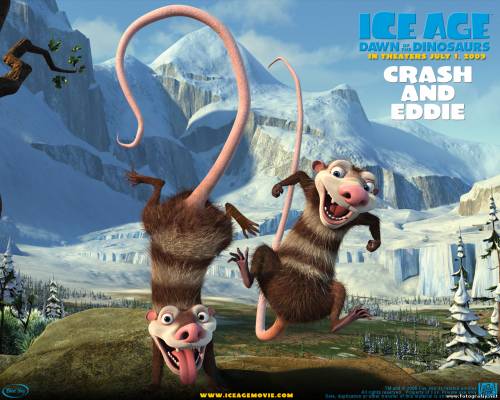 Краш и Эдди из Ice age3